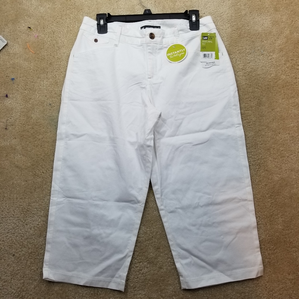 NWT Lee natural skimmer white pants - Picture 1 of 7